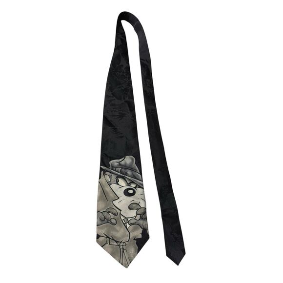 Looney Tunes Mania Taz Tasmanian Devil Hat Trenchcoat Vintage Necktie - Picture 2 of 8